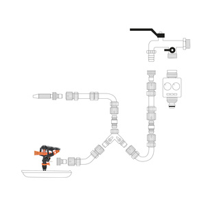 Arroseur d'irrigation sectoriel avec entrée de 1/2 pouce, en plastique - Product Image 4