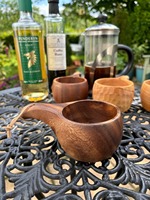 Mug Kuksa en bois de bouleau naturel artisanal - Anti-fuite, écologique, vaisselle nordique classique pour le camping en plein air, les voyages et la maison