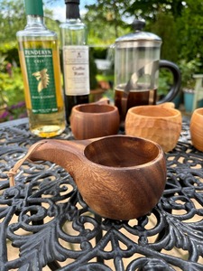 Mug Kuksa en bois artisanal pour le camping en plein air et les boissons traditionnelles nordiques Mug Kuksa en bois de bouleau naturel pour les voyages à domicile - Product Image 2
