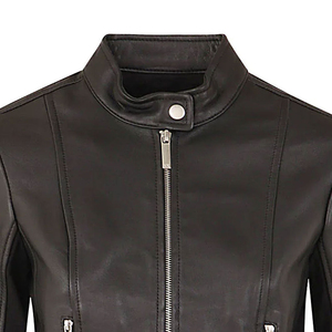 Top tendance authentique de haute qualité à bas prix dames en cuir véritable vestes en gros nouvelle conception femmes mode de haute qualité - Product Image 4