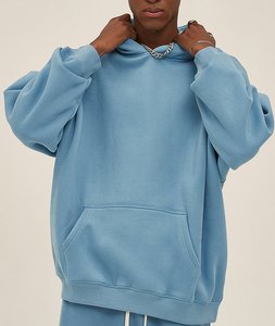 เสื้อฮู้ดผ้าฝรั่งเศสเทอร์รี่เนื้อหนา ผ้าฝ้าย ระบายอากาศได้ดี สกรีนโลโก้ได้ตามต้องการ ทรงโอเวอร์ไซส์ สำหรับผู้หญิง - Product Image 5