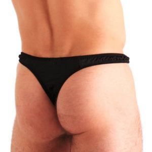 Spiked Leather Jockstrap Black Faux Leather One Size Fetish Underwear - Product Image 4