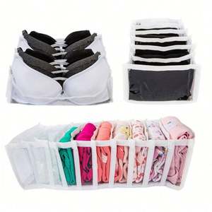 Organizador Transparente para Ropa Interior, Bolsa de Almacenamiento de Plástico Transparente con Divisores, Contenedor Organizador, Colmeia Organizadora Para - Product Image 4