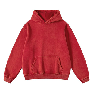 Sweat à capuche de haute qualité avec logo personnalisé Hip Hop 100% coton multicolore surdimensionné pour hommes, vente en gros - Product Image 6