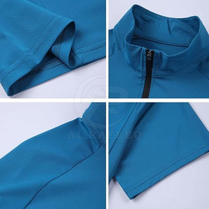 À la mode Meilleures Ventes Hommes Quarter Zip Chemises Extensible Gym Wear Hommes Quarter Zip Chemises - Product Image 4