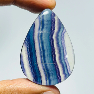 Cabujón de fluorita Natural 100%, cristal curativo, piedra preciosa suelta semipreciosa para accesorios de fabricación de joyas - Product Image 1