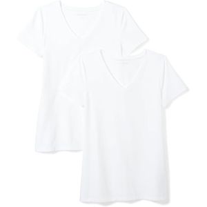 Approvisionnement d'usine prix fascinant t-shirt pour femme couleur unie col en v couleur unie t-shirt à manches courtes fabriqué au Bangladesh - Product Image 1