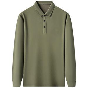 Camisas Polo Blancas al por Mayor para Hombre, Camisa de Manga Larga con Logotipo Personalizado para Hombre, Camiseta Polo de Golf Lisa y Transpirable para Entrenamiento - Product Image 6