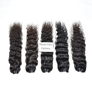 Cheveux humains indiens de qualité supérieure à 100%, fournisseur de cheveux humains indiens, prix de gros, paquet brut ondulé non traité, Remy par Export, en vente - Product Image 1