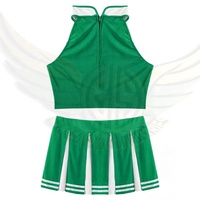 Disfraz de Animadora Sexy para Mujer, Uniforme Escolar de Cosplay, Vestido de Fantasía OEM para Adultos, Color Personalizado GREEN SWIFT