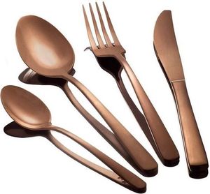 Juego de Cubiertos de Acero Inoxidable de Primera Calidad en Oro Rosa, el Mejor Regalo, Cubertería, Cuchara y Tenedor para Fiestas - Product Image 5