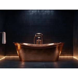 Baignoires en cuivre modernistes luxueuses, adaptées aux espaces de bain intérieurs et extérieurs, accessoire de salle de bain fantastique - Product Image 6
