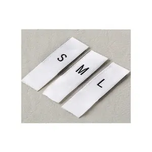 Стандартные тканые этикетки размера S/M/L для всесезонного покрытия