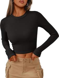 Verano Casual mujer Crop Top camiseta moda Crop Top camisetas para niñas con calidad superior mujeres Crop Top camisetas lisas - Product Image 3