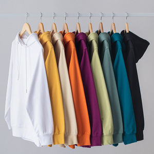 Sudadera con Capucha de Felpa Gruesa de Mezcla de Poliéster/Algodón para Hombre, Invierno, Lisa, sin Estampado, Talla Grande, Personalizable con Logotipo OEM - Product Image 1