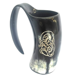 Mug en corne de buffle sculptée pour occasions spéciales, mug en corne de buffle en gros, approvisionnement en vrac, mug en corne de haute qualité pour la cuisine - Product Image 1