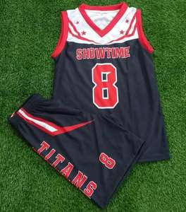 Vêtements de basket-ball personnalisés de haute qualité pour hommes, uniformes respirants de nouvelle conception populaires, ensembles à bas quantité minimale de commande, techniques imprimées - Product Image 5