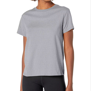 2025 vente en gros usine de haute qualité Logo personnalisé T-shirt femmes hauts décontracté - Product Image 4