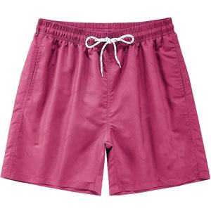 2025 été hommes Short de bain avec cocotier flamant rose imprimé cordon taille décontracté pantalon de sport pour courir plage personnalisable - Product Image 1