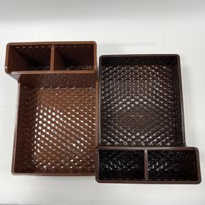 Plateau de cuisine réglable Baguettes Couverts et diviseur d'épices Compartiments personnalisables Sûr Plastique PP Look moderne - Product Image 1