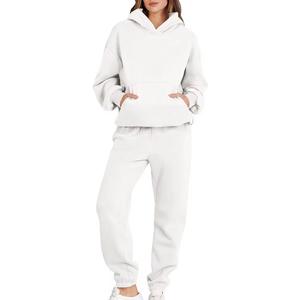 Trajes de chándal de diseño personalizado para mujer para ropa de patrón sólido de invierno con logotipo personalizado El mejor material Etiqueta privada - Product Image 1
