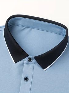 Personnalisé doux 100% coton hommes pour polos respirant col montant imprimé décontracté cravate-teinture conception grande taille golf style décontracté - Product Image 5