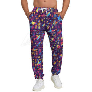 Meilleure vente de pantalons de survêtement en coton de qualité supérieure décontracté couleur unie léger haute technologie toile mi technique teint uni OEM - Product Image 1