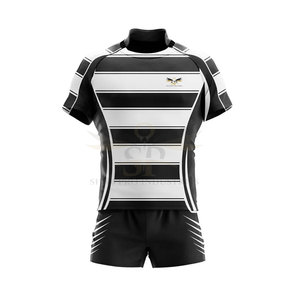 Vêtements de sport 100% polyester respirant, écologique, à séchage rapide, uniforme de rugby, best-seller, qualité supérieure pour hommes adultes - Product Image 2