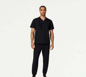 Vêtements d'hôpital en gros pour femmes, ensembles de blouses d'hôpital, combinaison à manches courtes, jersey, spandex, été, détection des aiguilles, fusion sans couture - Product Image 1