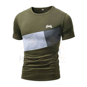 Meilleures ventes T-shirts en toile légère et respirante pour hommes, col rond, manches courtes avec motif imprimé unique - Product Image 1