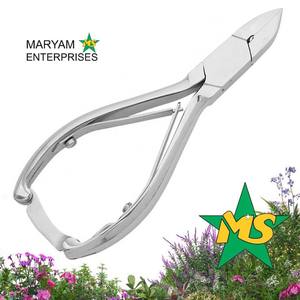 Pinces à ongles à lame incurvée en acier avec poignée imprimée pour le soin des ongles des orteils Ressort de baril - Product Image 6