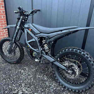 Moto tout-terrain électrique à batterie lithium 8000W en stock, noire, 21kW Turbo 74V/60Ah, livraison à domicile - Product Image 1