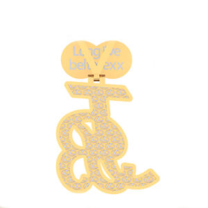 Vibrance Moissanite Diamant Pendentif Et Charme 14K Or E Couleur Ronde Brillant Coupe VVS2 Haute Clarté Élégant Hip Hop Bijoux - Product Image 5