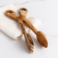 Olijfhouten tangen 28,5 cm lang |   Tunisische keukengerei |   Private Label Verpakkingen