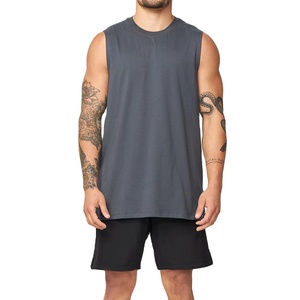 Débardeurs sans manches pour hommes de qualité supérieure, respirants et à séchage rapide, design tricoté décontracté pour la musculation, la remise en forme, la salle de sport, logo personnalisé - Product Image 3
