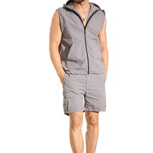 Conjunto de Chaleco Cortavientos Informal con Capucha y Cremallera, Impresionante Chaleco Cortavientos Ligero para Hombre, Fabricante en Pakistán - Product Image 6