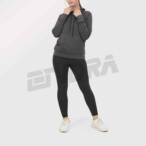Chándal con capucha y núcleo de carbón para mujer, conjunto de dos piezas de invierno, sudadera con bolsillo de canguro y pantalones para correr para clima frío - Product Image 5