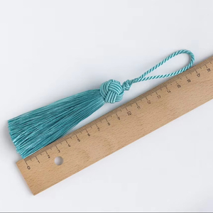 Longitud 8 cm poliéster Humpty Dumpty borla hielo seda suave flecos borla para colgar linterna colgante decoraciones Ronpex - Product Image 1