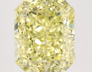 Fantaisie Jaune Naturel Même Long Radiant Cut 4.01 Carat VS2 Clarté Grade GIA Diamants Naturels En Vrac Certifiés De L'Inde OEM ODM - Product Image 1