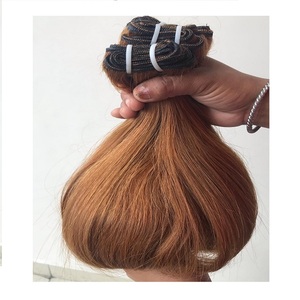 Extensiones de cabello humano indio Virgen sin procesar, n. ° 27, con cutícula, línea recta - Product Image 1