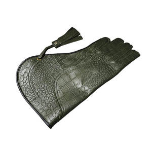 Guantes de cetrería de entrenamiento profesional 100% cuero de piel de vaca con águila bordada personalizada para caza y actividades al aire libre - Product Image 2