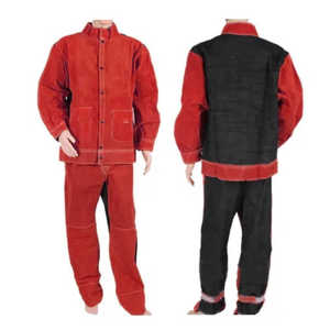 Hiệu Suất Tốt Nhất Nhiệm Vụ Nặng Nề Da Bò Chia Da Hàn Phù Hợp Với Giá Thấp Giá Rẻ Công Nghiệp Ấm Dày Xây Dựng Quần Áo - Product Image 6