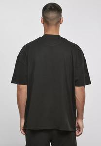 Oversized <b>Men's</b> Mock Neck <b>T</b>-<b>Shirt</b> 100% Cotton Plain Cotton with Dropped Shoulders - Product Image 3