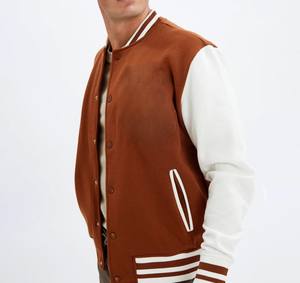 Blousons universitaires d'hiver pour hommes grandes tailles, coupe-vent, respirants, col montant, personnalisables avec logo, écologiques, vente en gros - Product Image 3