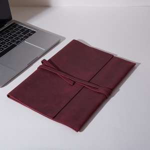 Housse pour ordinateur portable en cuir pleine fleur véritable, organisateur d'affaires fait à la main, porte-documents de direction moderne, portable et durable LLS-0314 - Product Image 2
