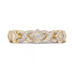 Bracelet à maillons cubains en diamant Moissanite Argent S925 Plaqué or 18 carats Bijoux Hip Hop Bracelet de fête style glacé pour hommes - Product Image 1