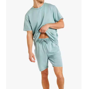 Conjuntos de Ropa para Hombre, Tallas Grandes, Conjuntos de Moda de Camisetas y Pantalones Cortos de 2 Piezas, Estilo Urbano, Algodón Transpirable, Conjuntos Gemelos para Hombre - Product Image 5