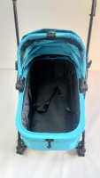 Poussette pliable légère et confortable à 4 roues en aluminium pour animaux de compagnie, transporteur pour chats et petits chiens, amortisseurs, capacité 20 kg, respirante
