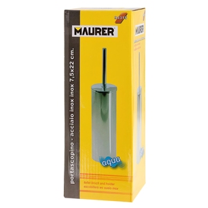 Portascopino WC Maurer, in acciaio inox da pavimento - Product Image 2