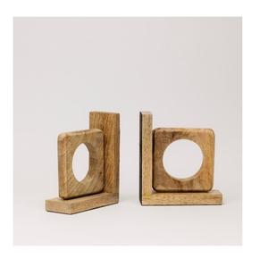 Wale Cut Shaped High Quality Home Decor <b>Table</b> Top Bookend High Quality Office <b>Table</b> Used Metal and Wooden Bookend - Product Image 2